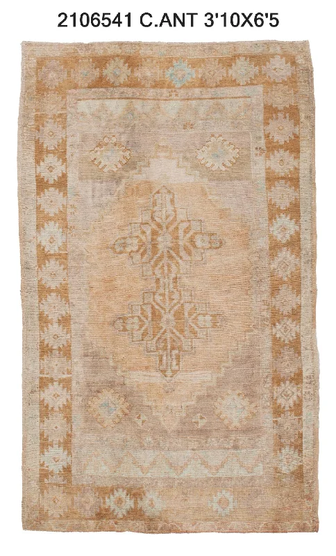 4x6 Old & Vintage Turkish Area Rug