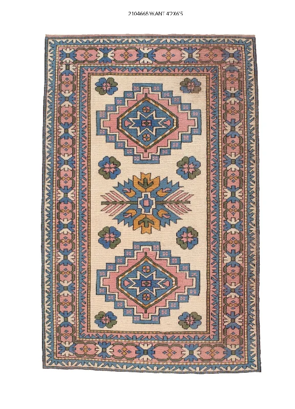 4x6 Old & Vintage Turkish Area Rug