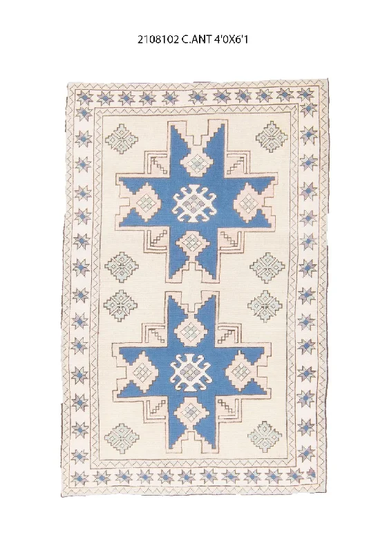 4x6 Old & Vintage Turksih Area Rug