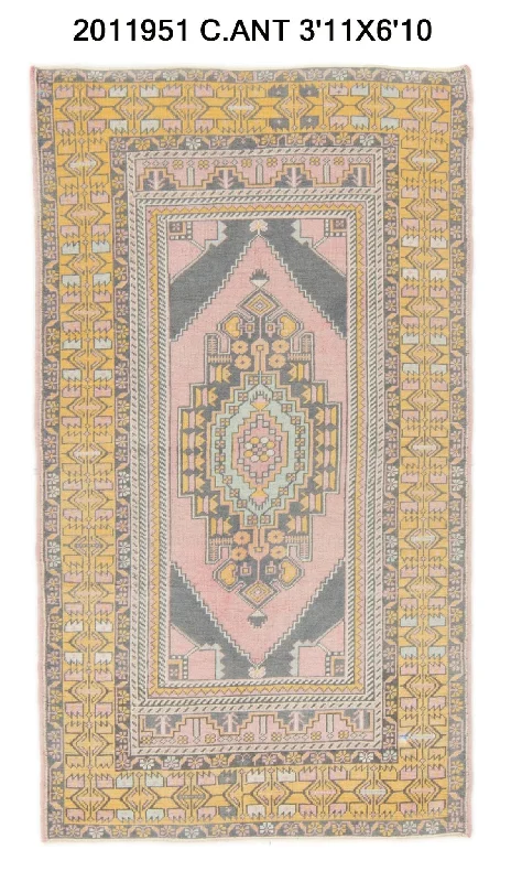 4x7 Old & Vintage Turkish Area Rug