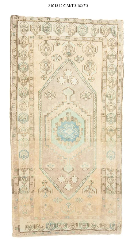 4x7 Old & Vintage Turkish Area Rug