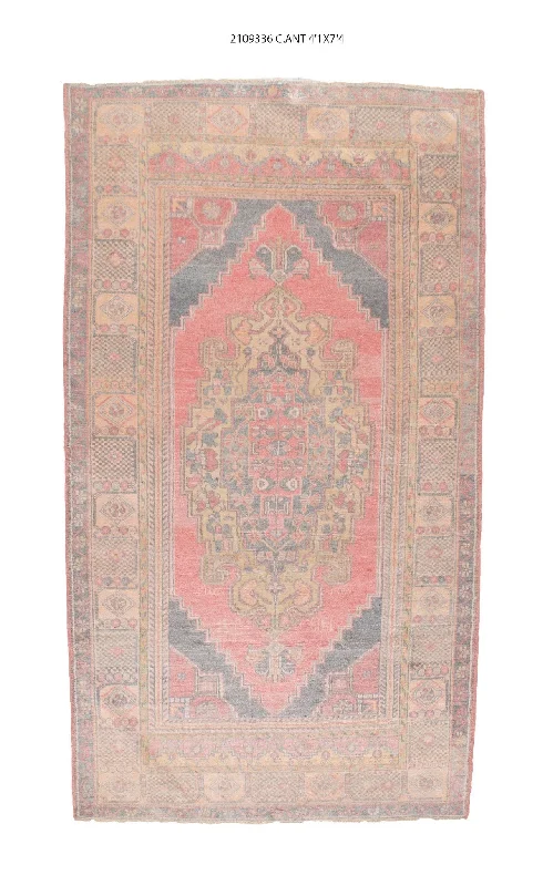 4x7 Old & Vintage Turkish Area Rug