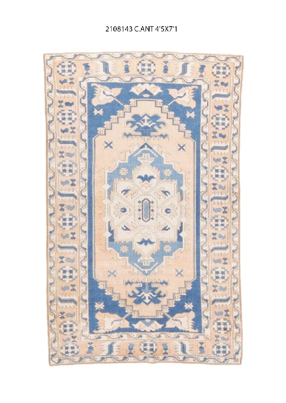 4x7 Old & Vintage Turksih Area Rug