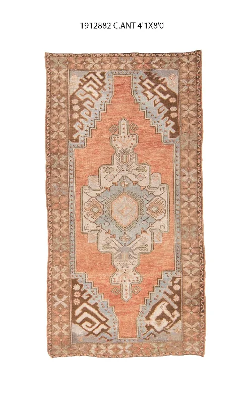 4x8 Old & Vintage Turksih Area Rug