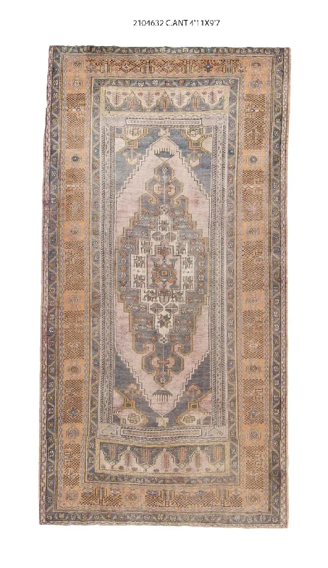 5x10 Old & Vintage Turkish Area Rug