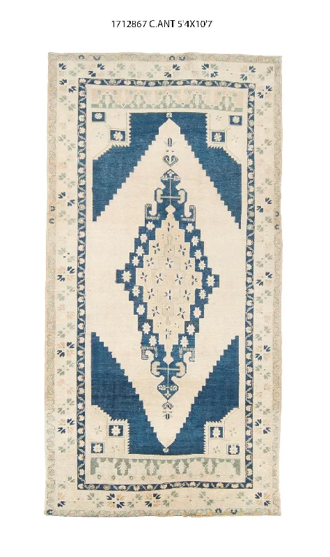 5x11 Old & Vintage Turkish Area Rug