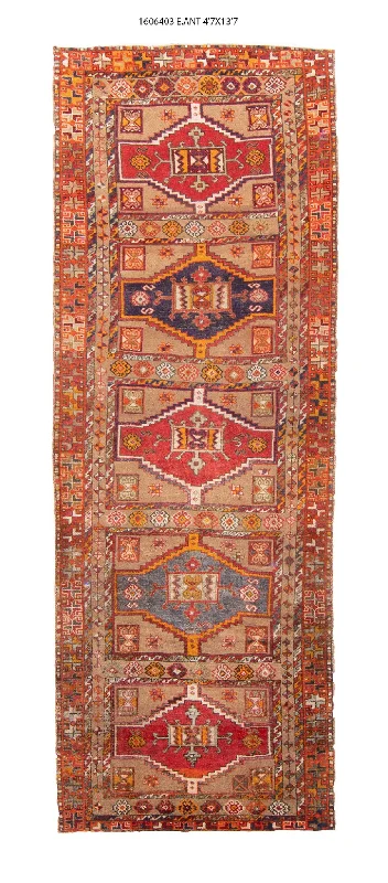 5x14 Old & Vintage Turkish Area Rug