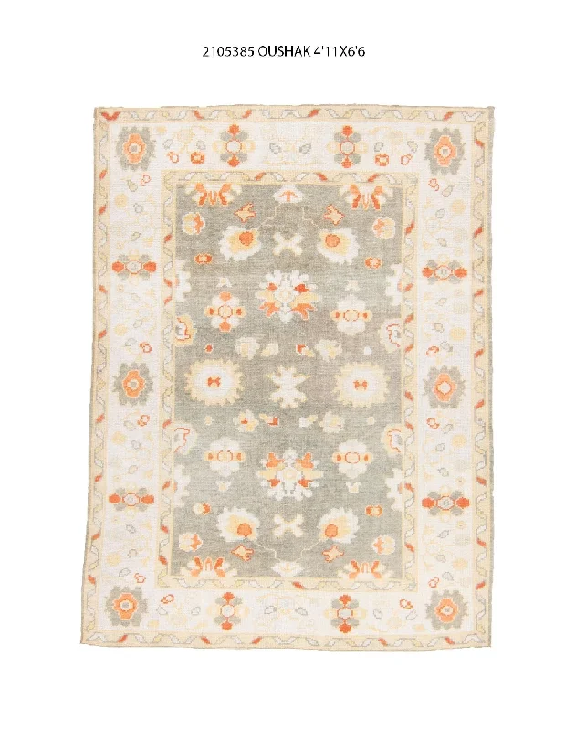 5x7 Modern Oushak Area Rug