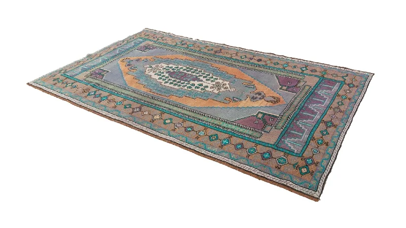 5x7 Old & Vintage Turkish Area Rug