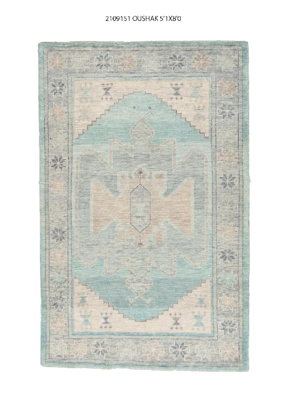 5x8 Modern Oushak Area Rug