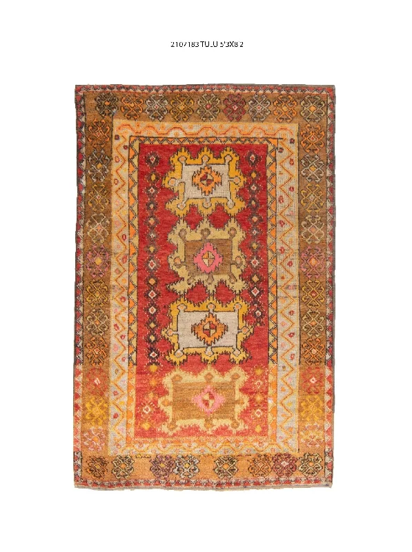 5x8 Old & Vintage Turkish Area Rug