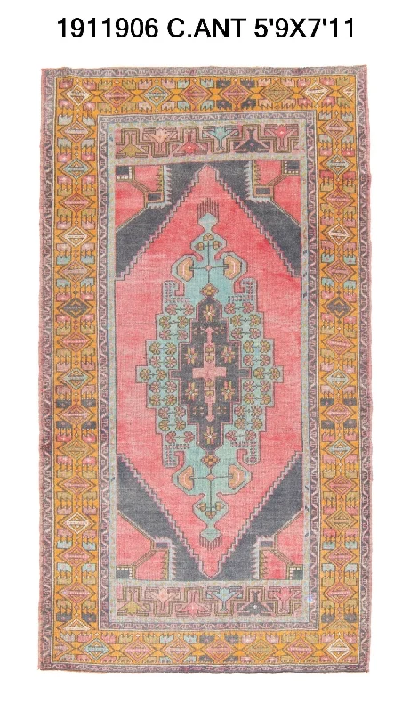 6x8 Old & Vintage Turkish Area Rug