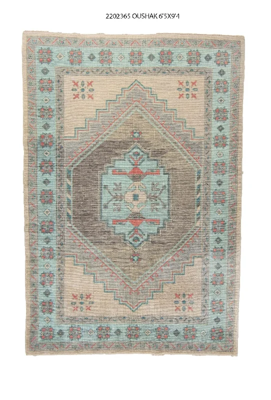 6x9 Modern Oushak Area Rug