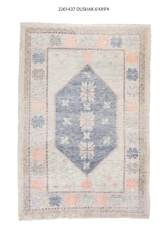 6x9 Modern Oushak Area Rug