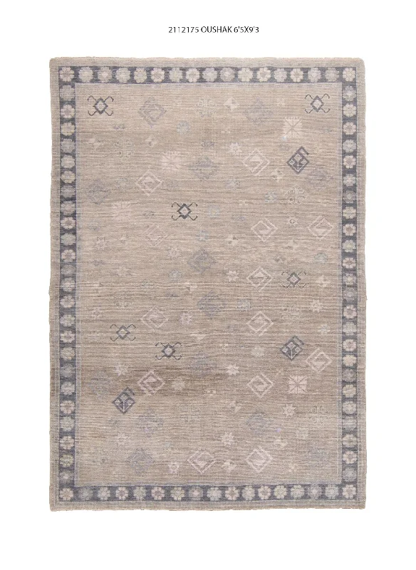 6x9 Modern Oushak Area Rug