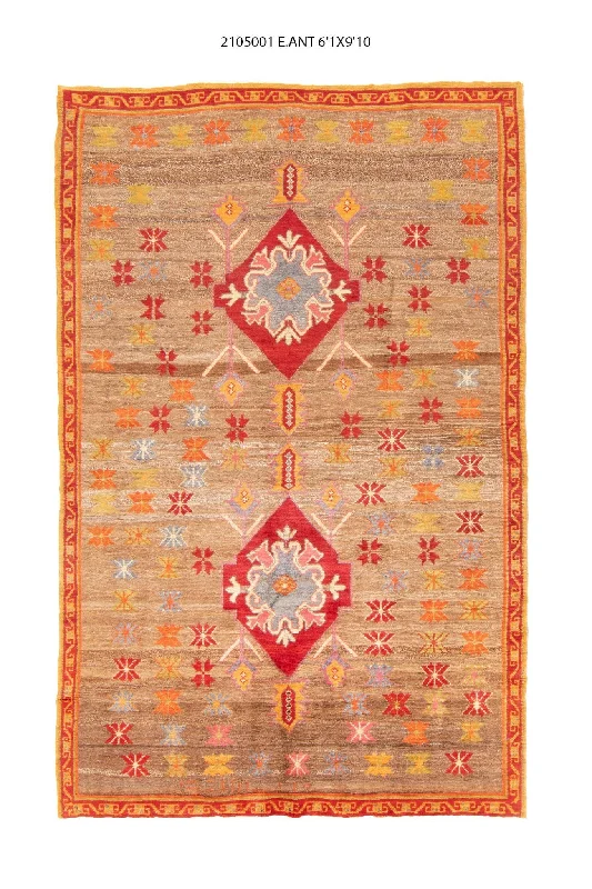 6x9 Old & Vintage Tukish Area Rug