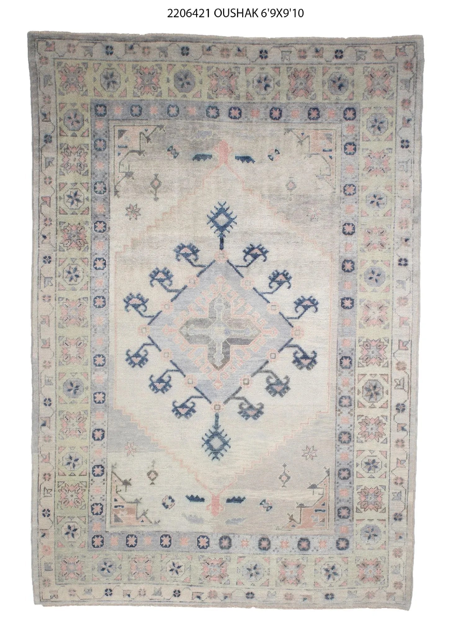 7x10 Modern Oushak Area Rug