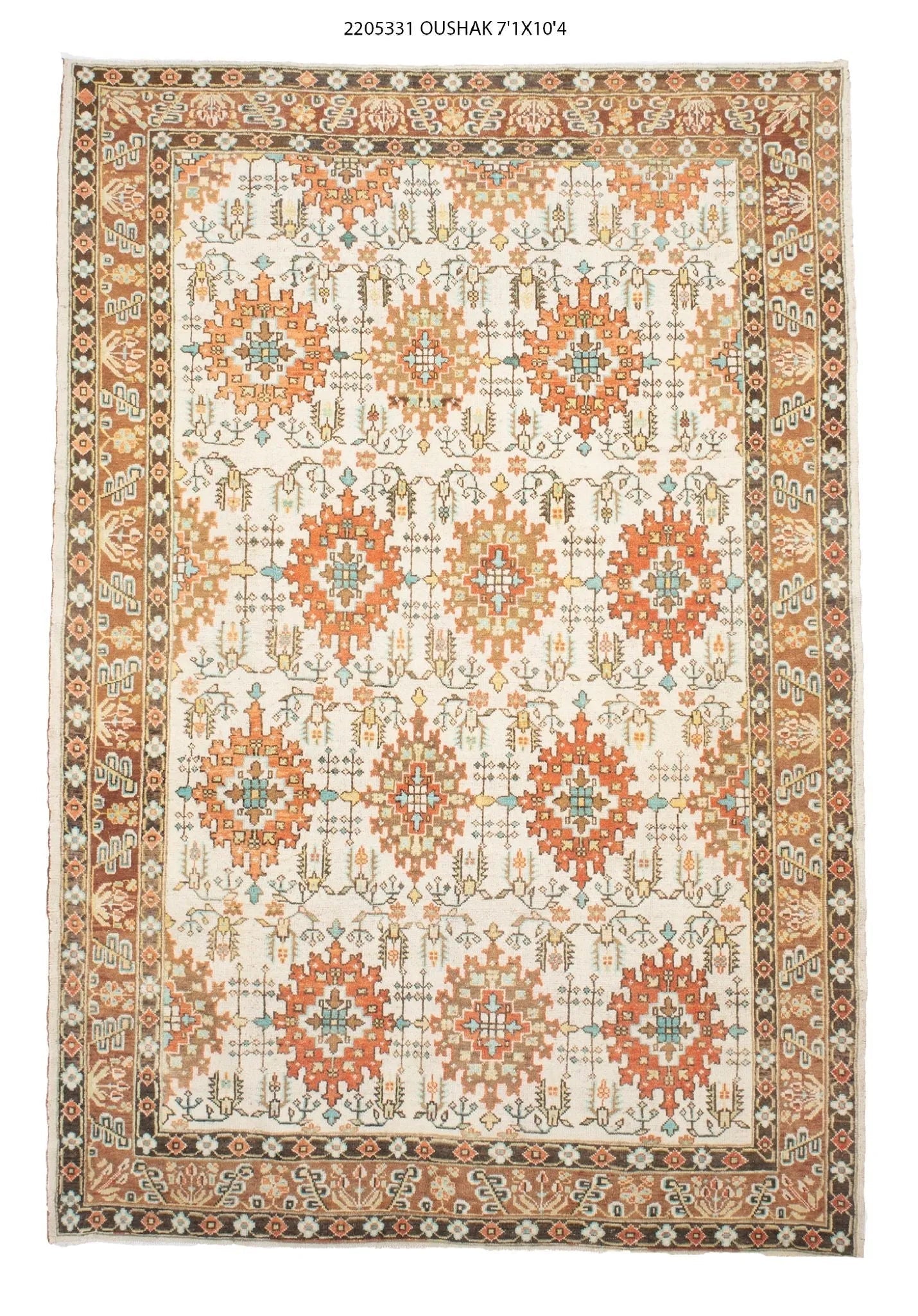 7x10 Modern Oushak Area Rug