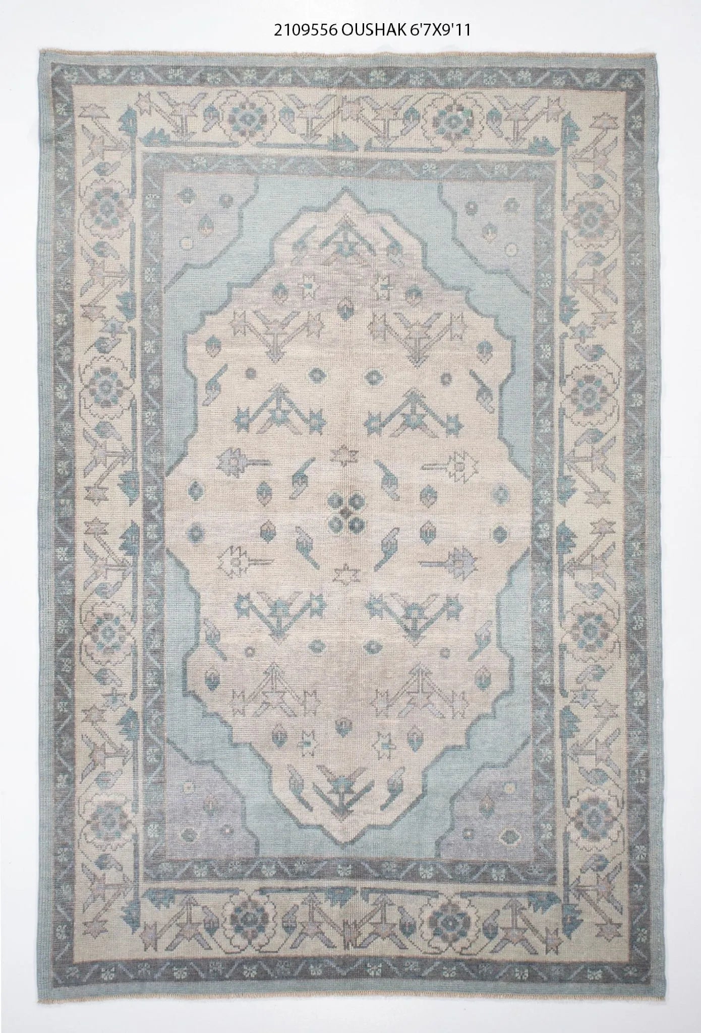 7x10 Modern Oushak Area Rug