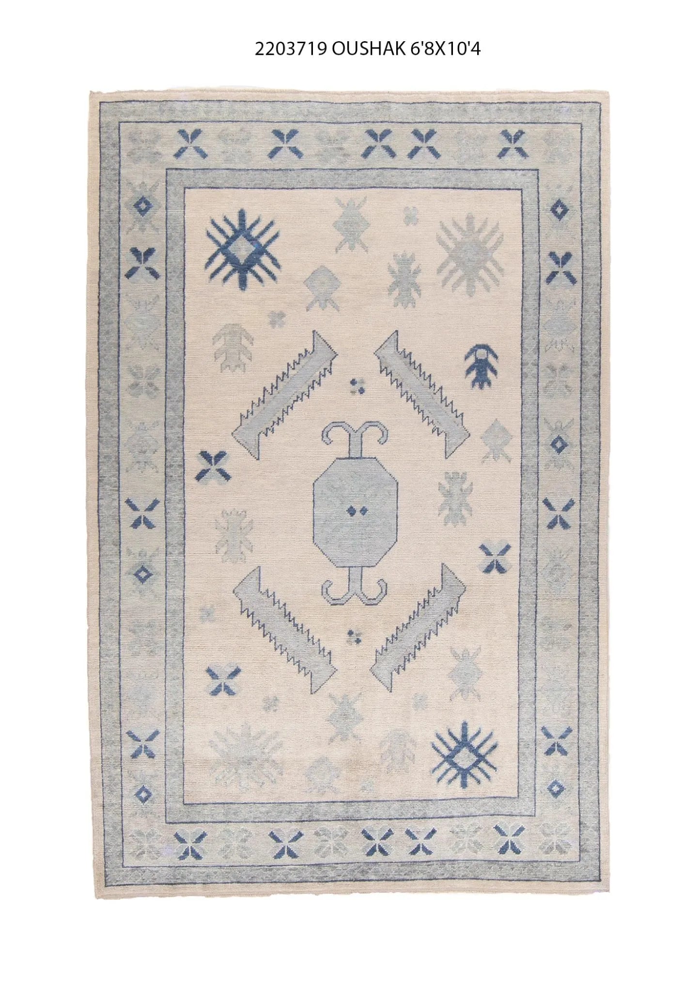 7x10 Modern Oushak Area Rug