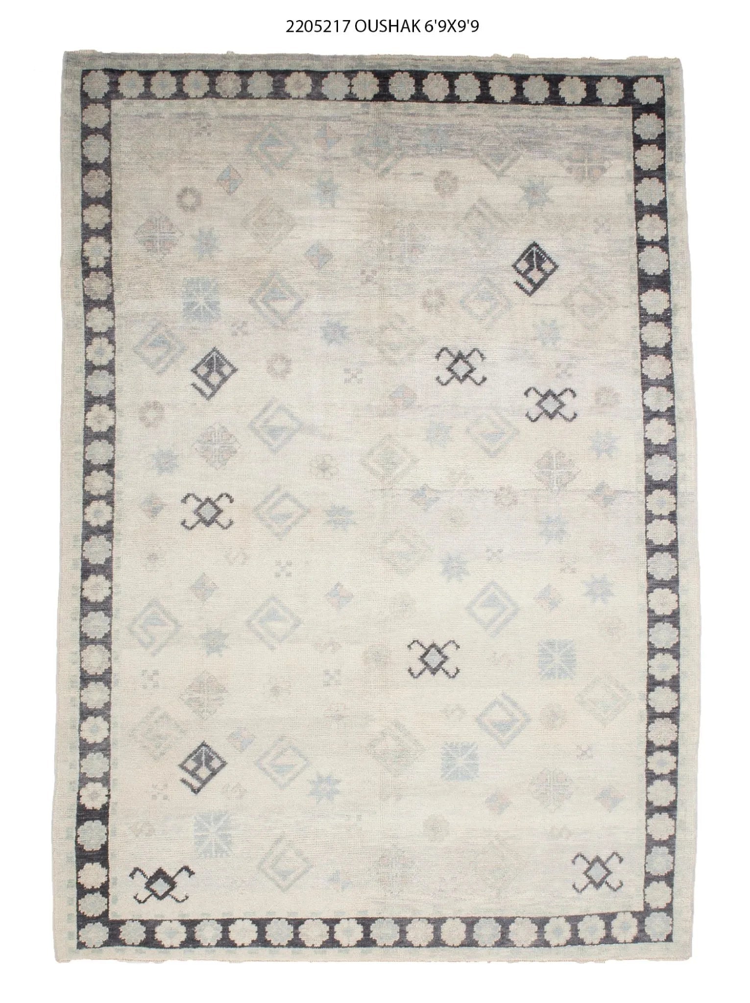 7x10 Modern Oushak Area Rug