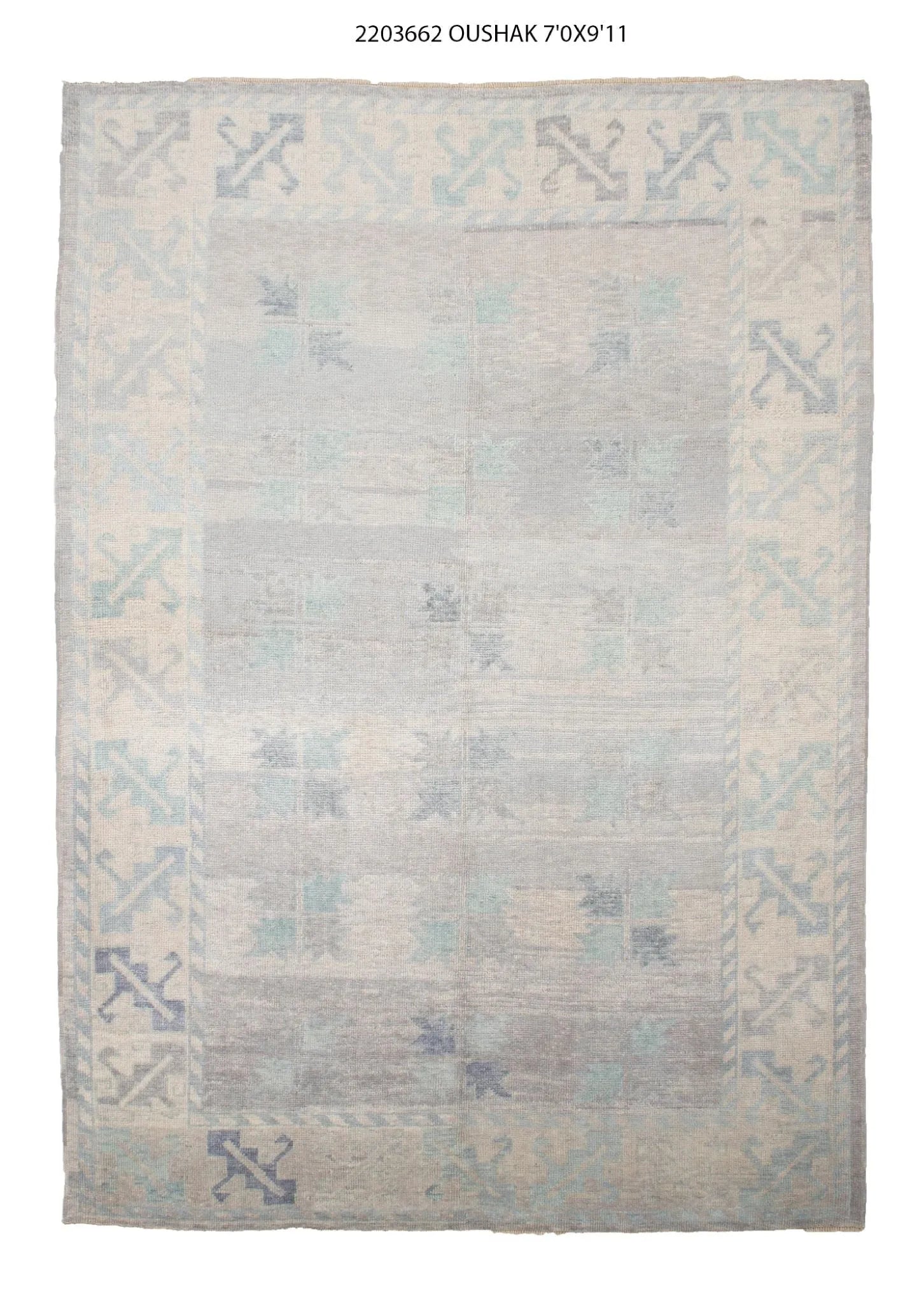 7x10 Modern Oushak Area Rug