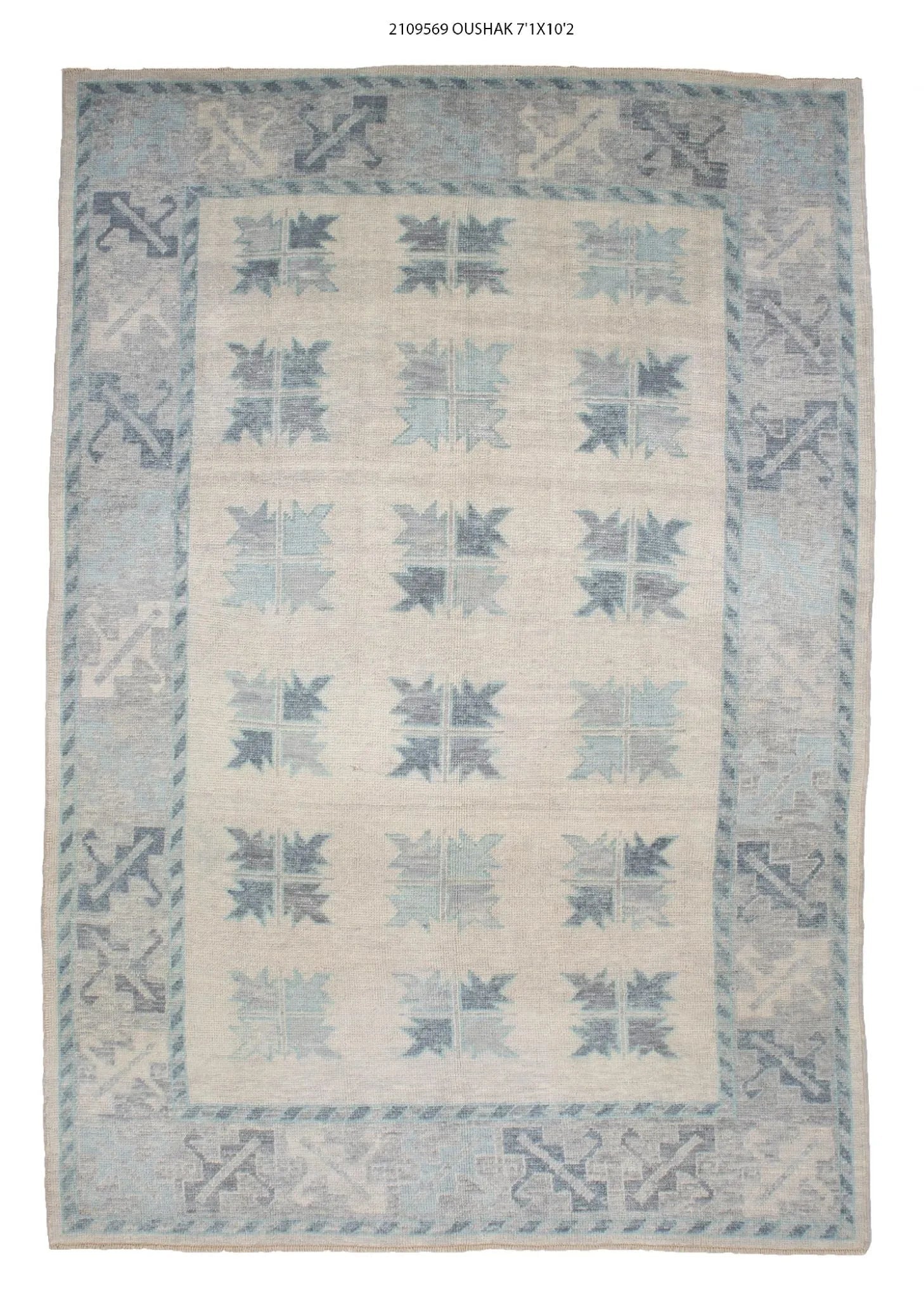 7x10 Modern Oushak Area Rug