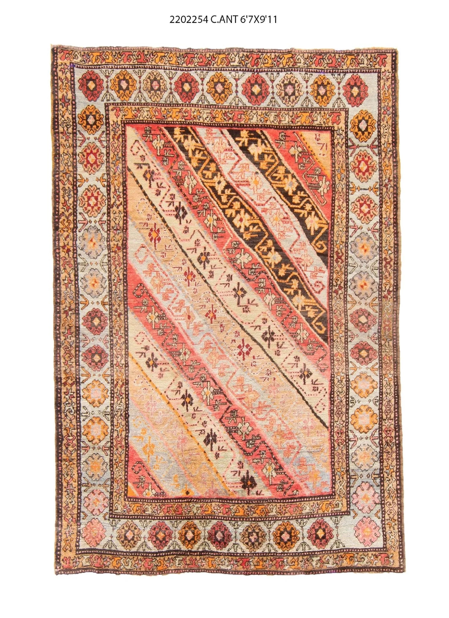 7x10 Old & Vintage Turkish Area Rug