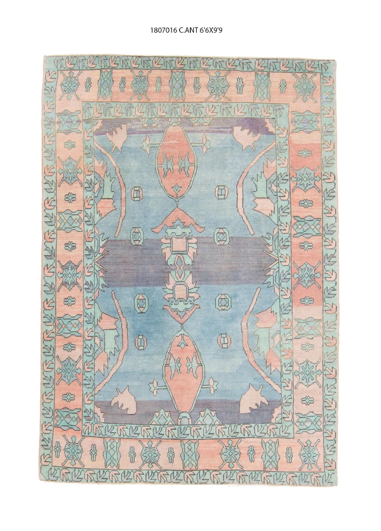 7x10 Old & Vintage Turkish Area Rug