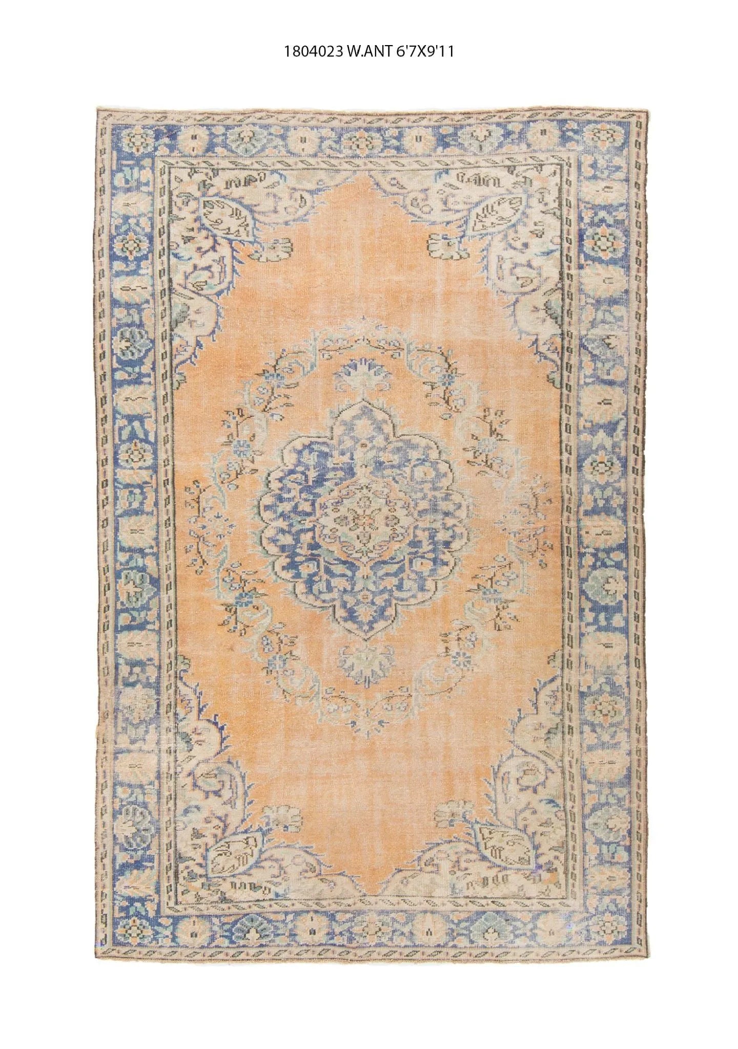 7x10 Old & Vintage Turkish Area Rug