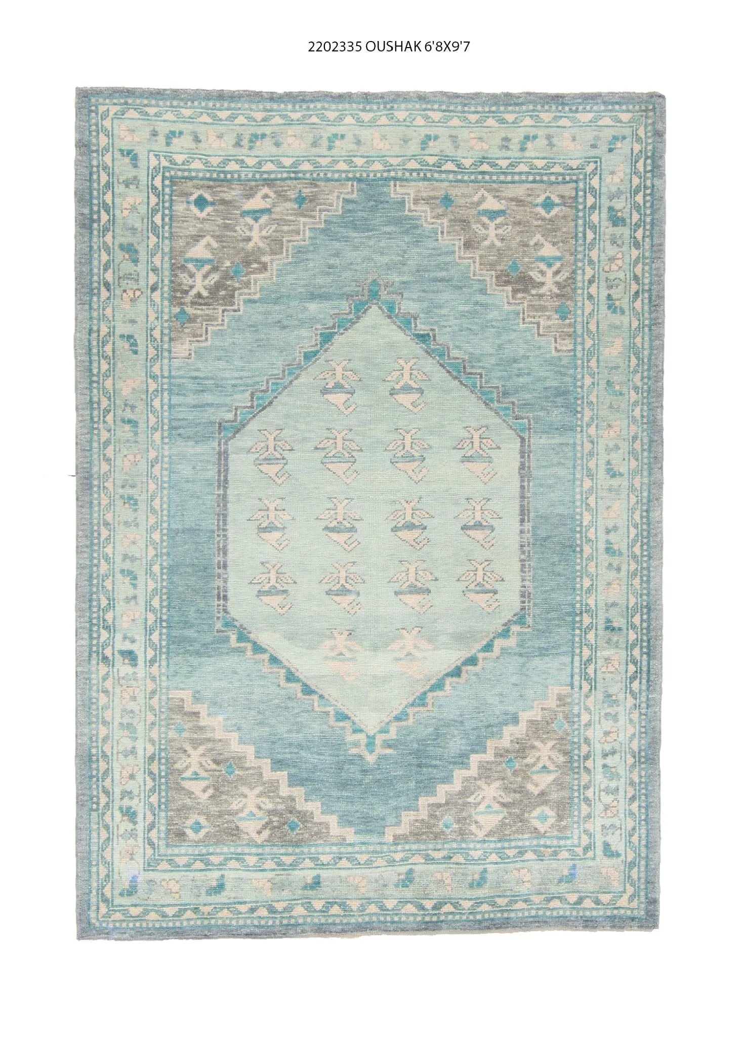 7x8 Modern Oushak Area Rug