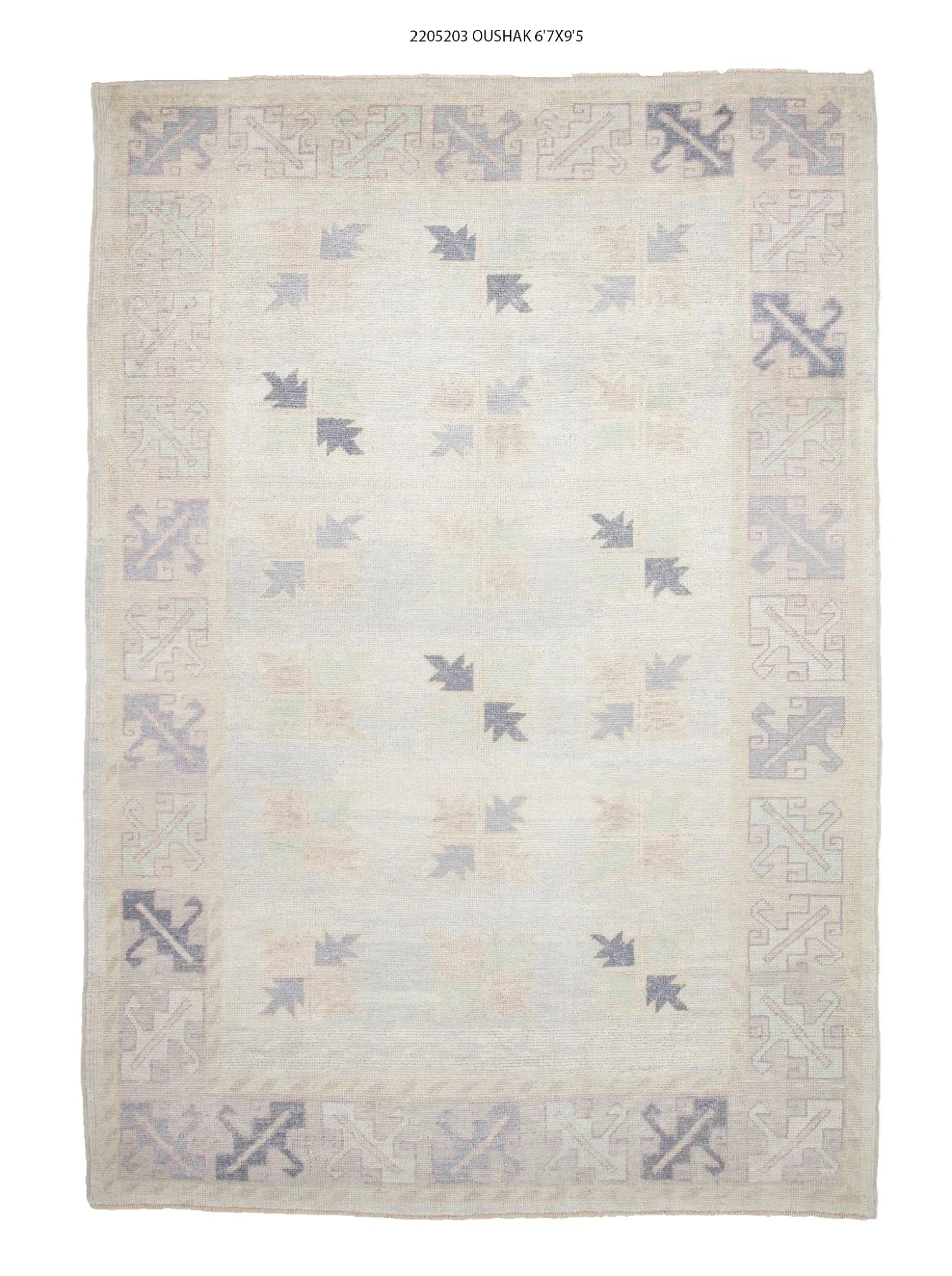 7x9 Modern Oushak Area Rug