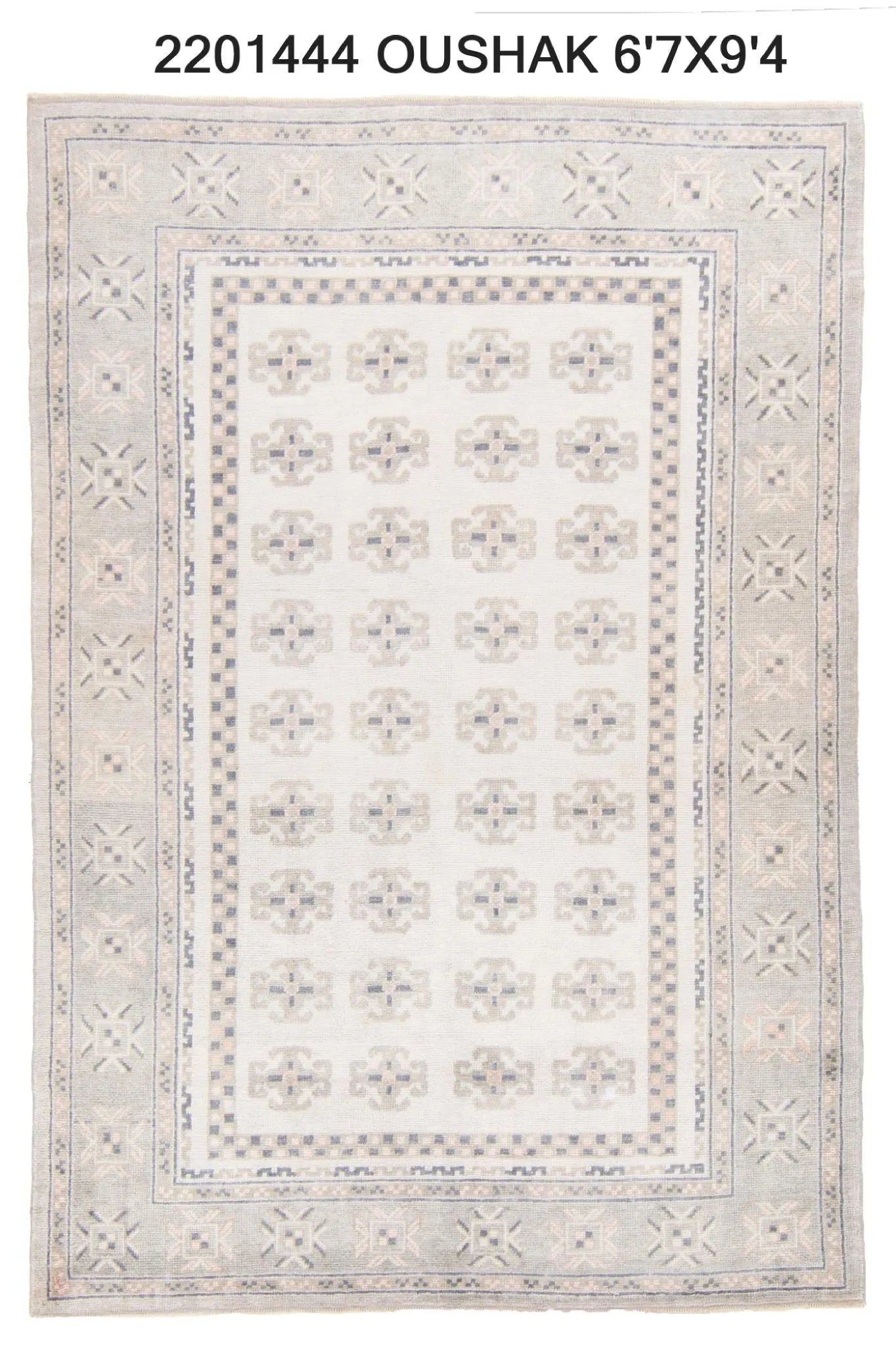 7x9 Modern Oushak Area Rug