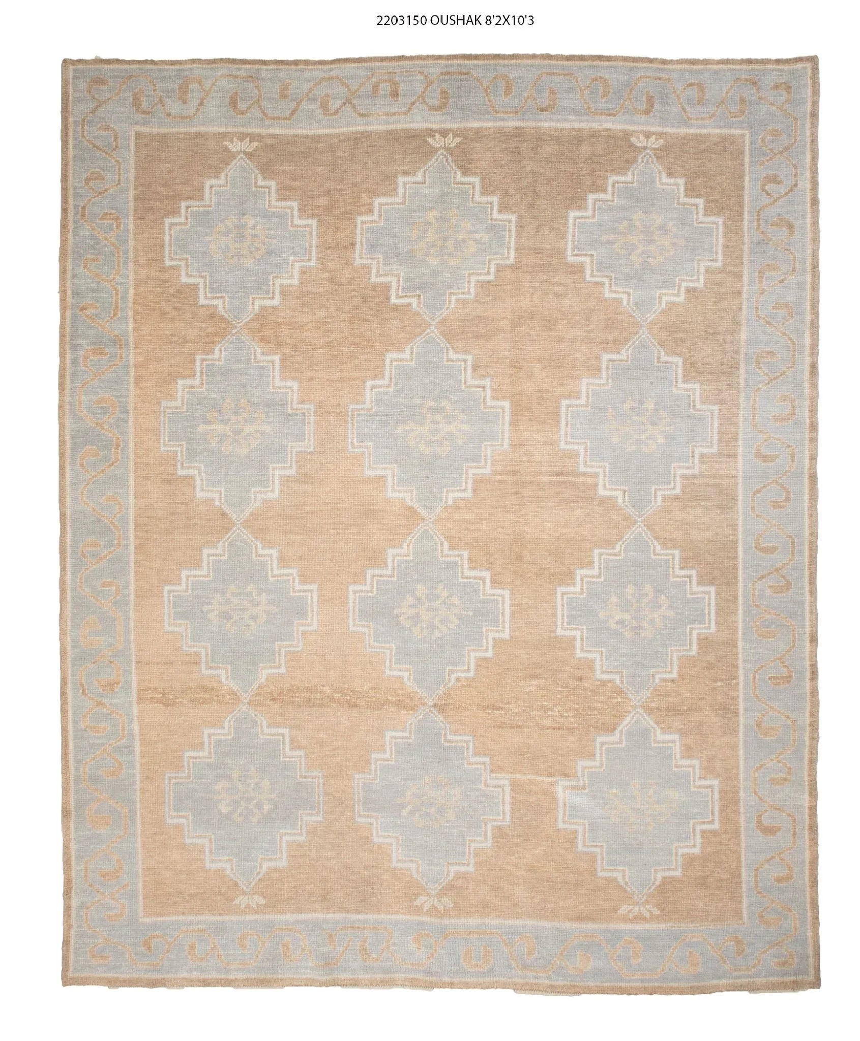 8x10 Modern Oushak Area Rug