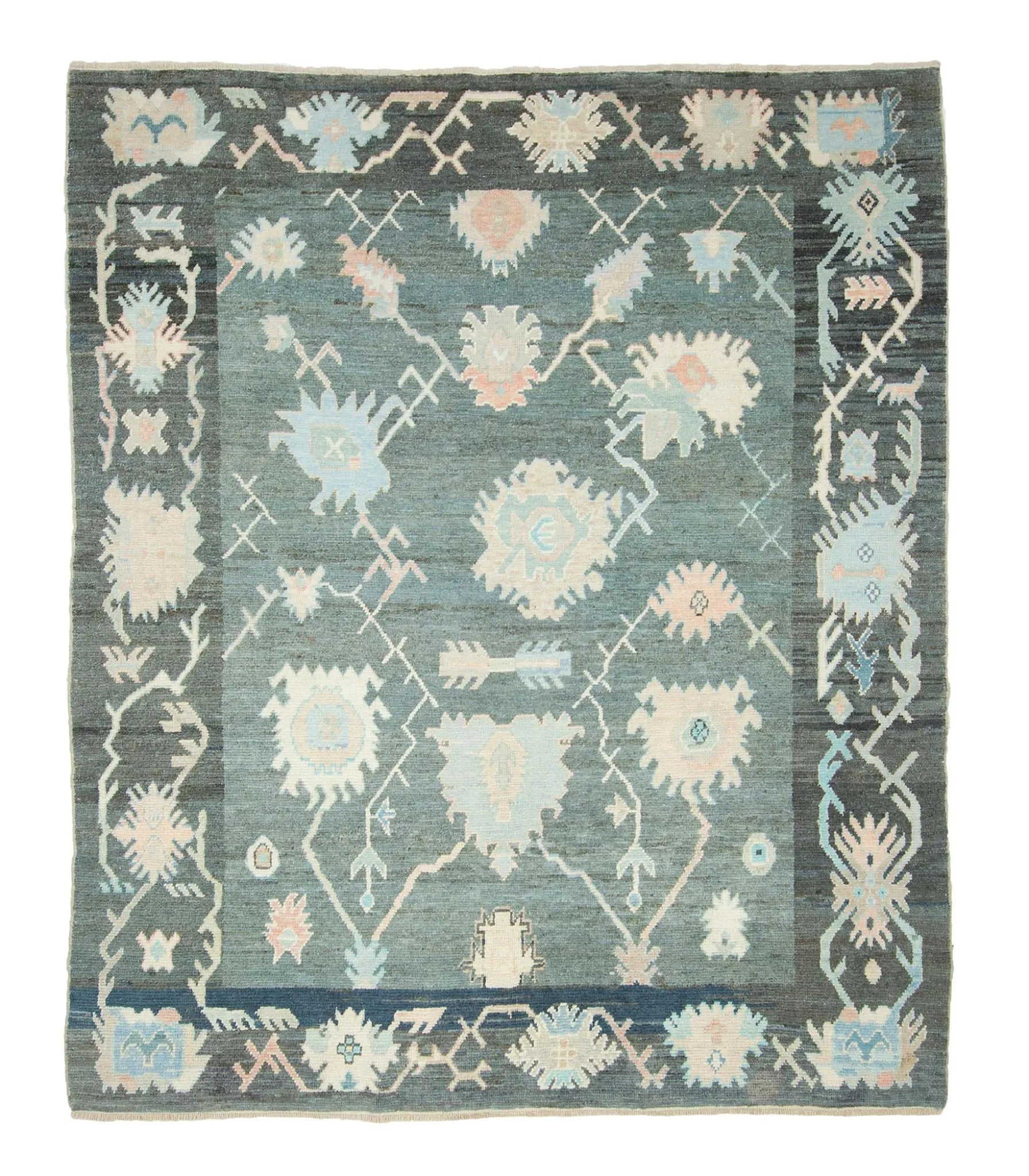 8x10 Modern Oushak Area Rug