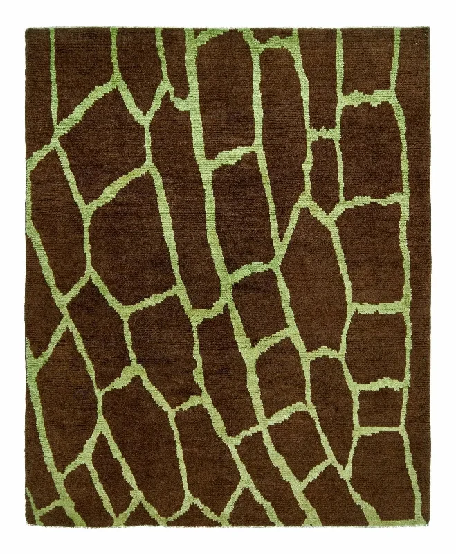 8x10 Modern Tulu Turkish Area Rug