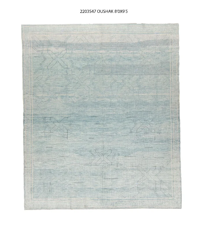 8x9 Modern Oushak Area Rug