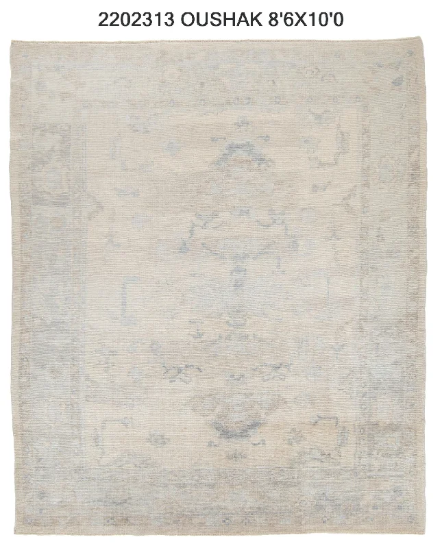 9x10 Modern Oushak Area Rug