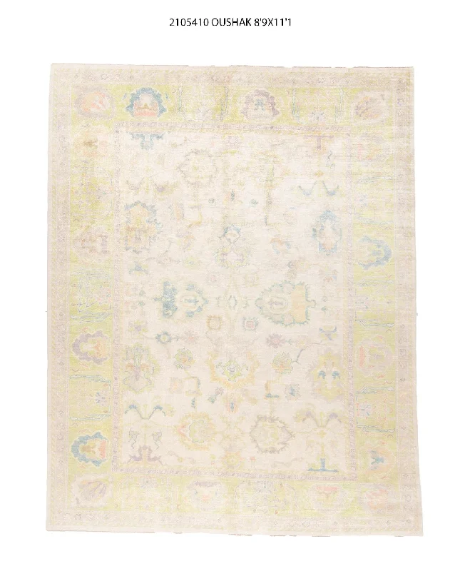 9x11 Modern Oushak Area Rug