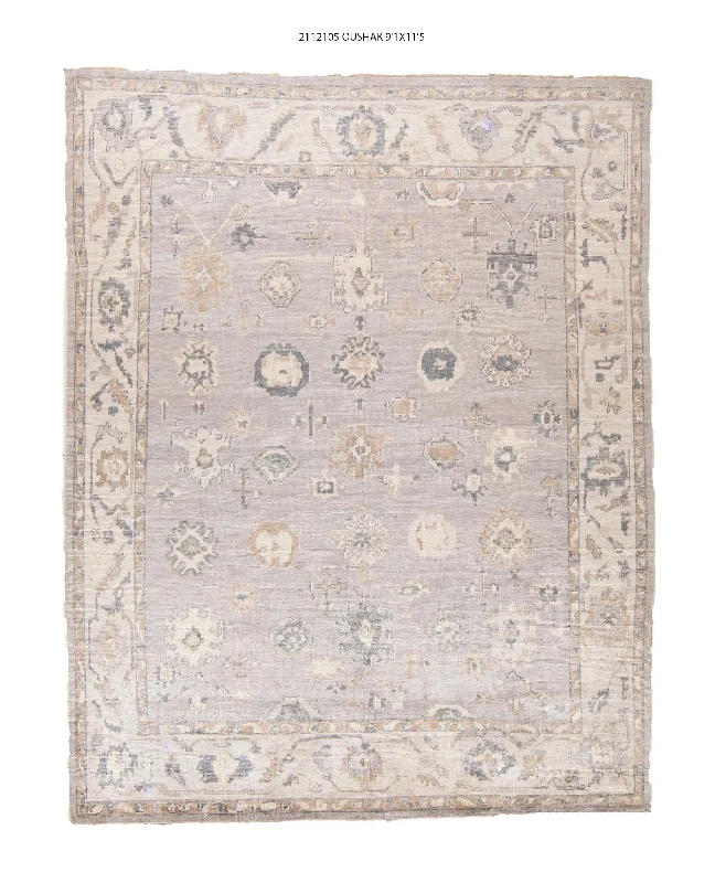 9x11 Modern Oushak Area Rug