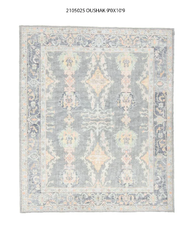 9x11 Modern Oushak Area Rug