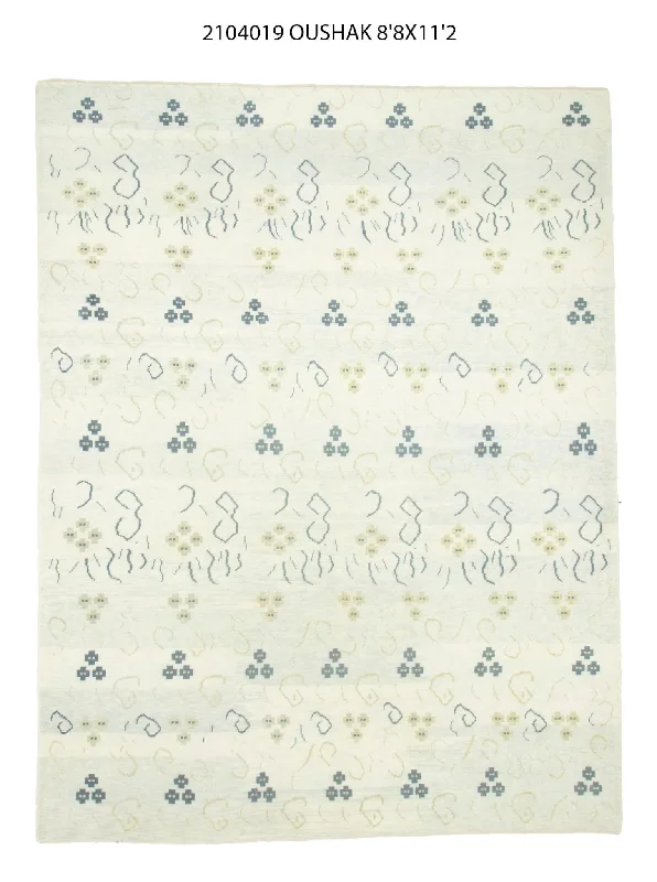 9x11 Modern Oushak Area Rug