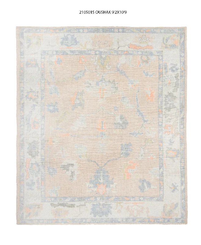 9x11 Modern Oushak Area Rug