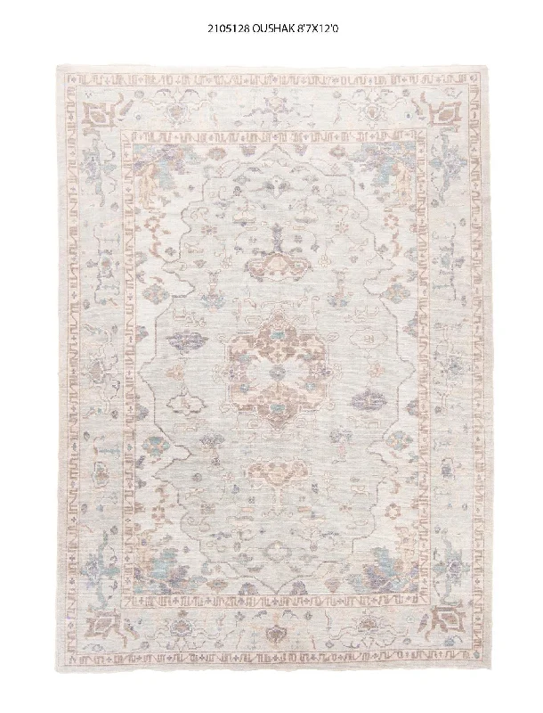 9x12 Modern Oushak Area Rug