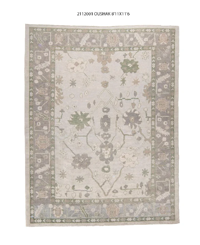 9x12 Modern Oushak Area Rug