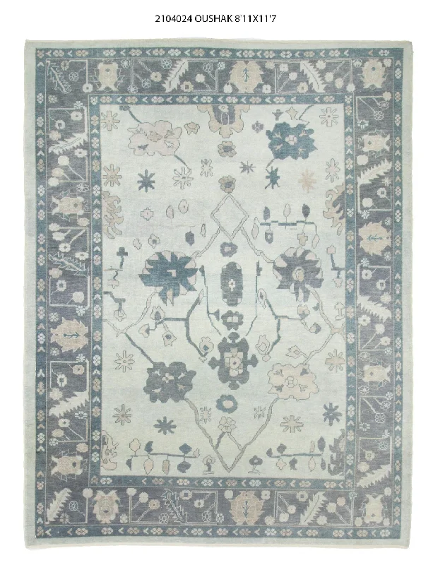 9x12 Modern Oushak Area Rug