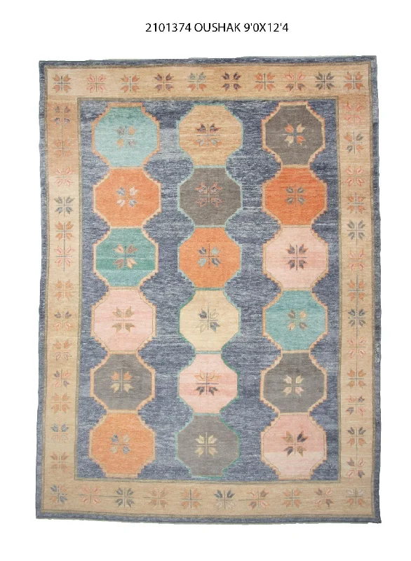 9x12 Modern Oushak Area Rug