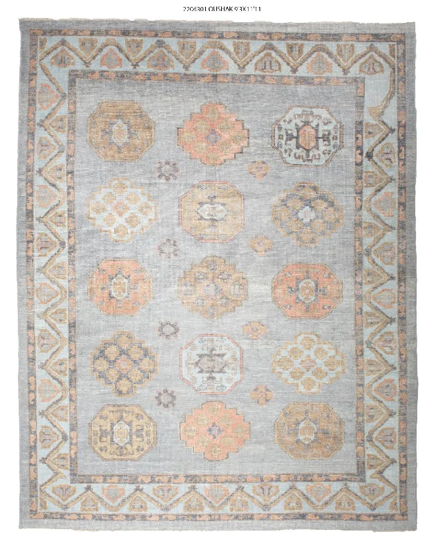 9x12 Modern Oushak Area Rug