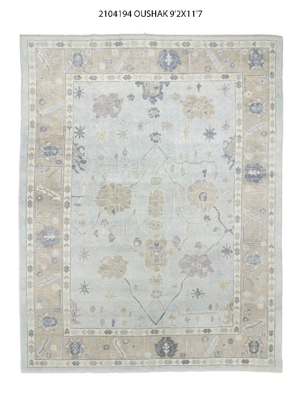 9x12 Modern Oushak Area Rug