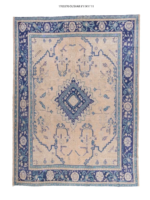 9x12 Modern Oushak Area Rug